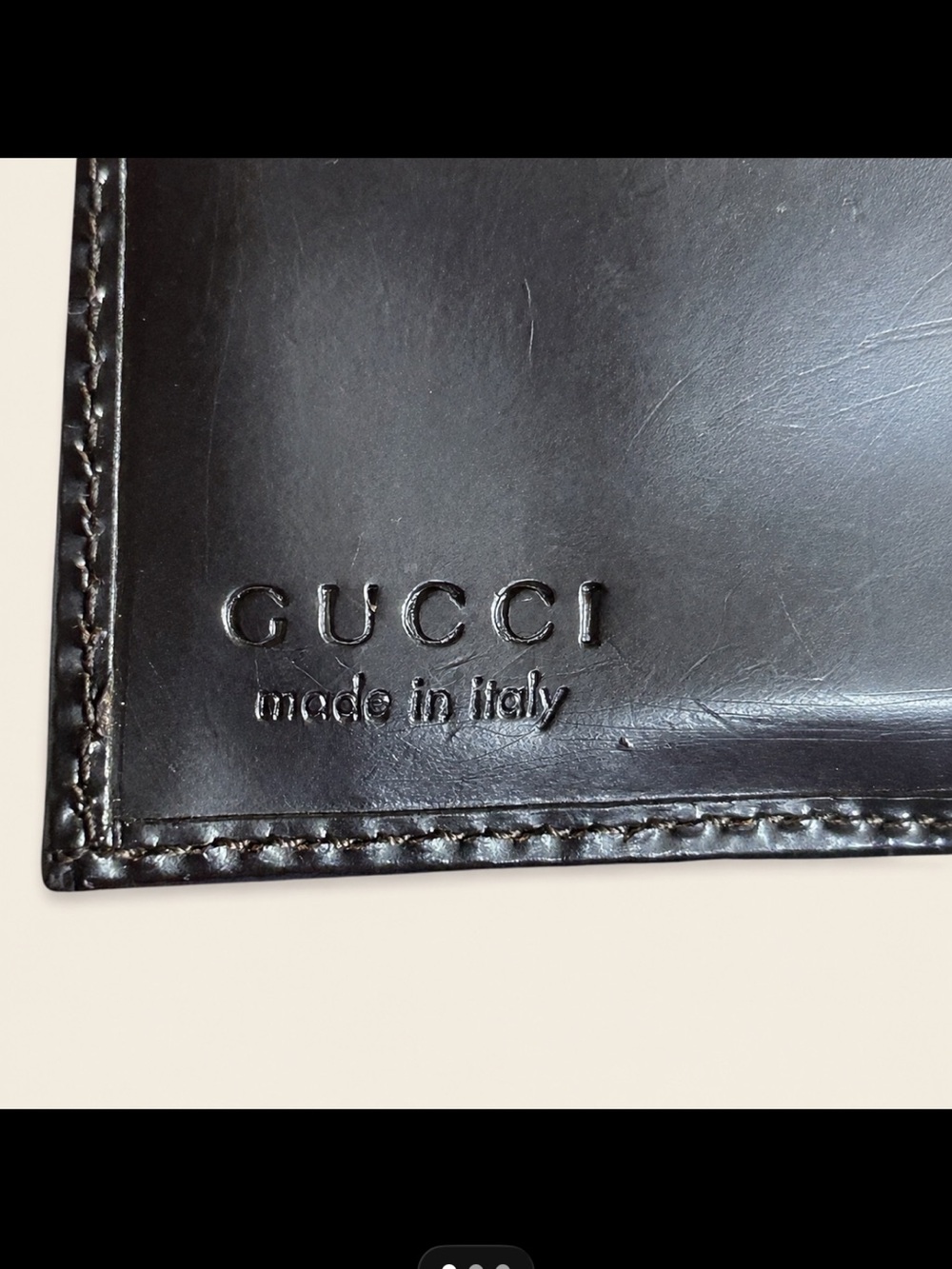Gucci Tom Ford Dark brown Trifold WALLET - Picture 9 of 10